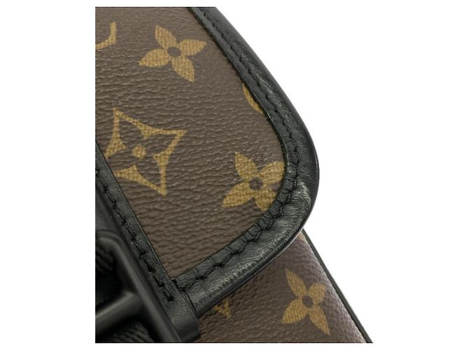 Louis Vuitton Monogram Macassar Archie Messenger PM Marrone - vista 5