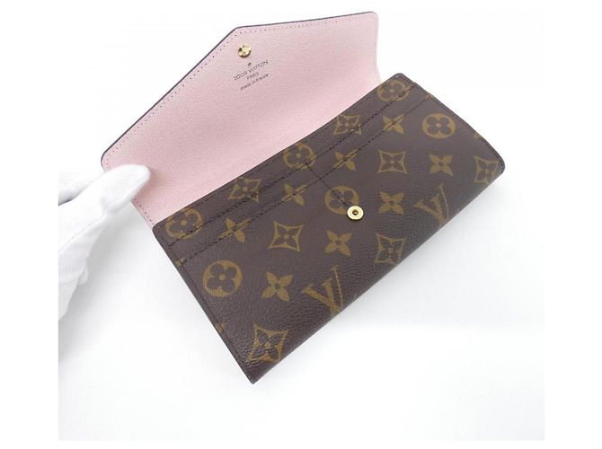 Cartera Sarah Monogram Louis Vuitton Castaño Rosa - vista 3