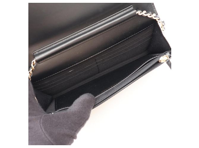 Borsa a tracolla Chanel Matelassé Bicolor Nero - vista 3