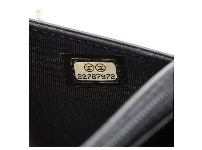 Borsa a tracolla Chanel Matelassé Bicolor Nero - vista 6