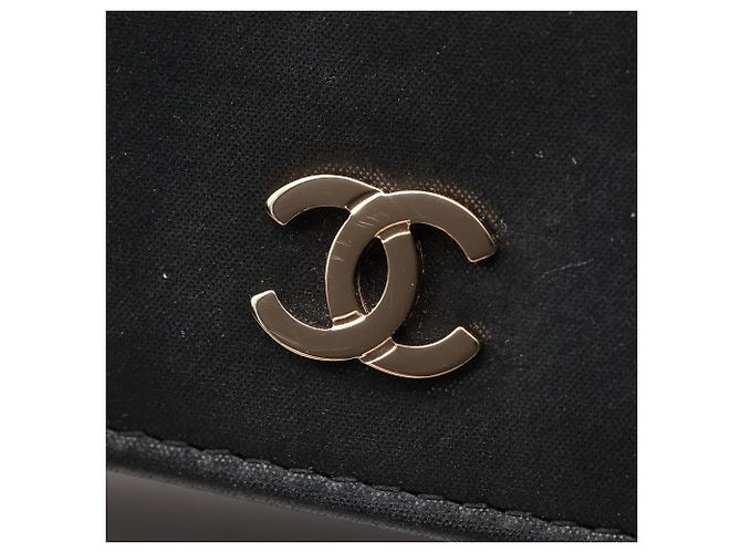 Borsa a tracolla Chanel Matelassé Bicolor Nero - vista 9