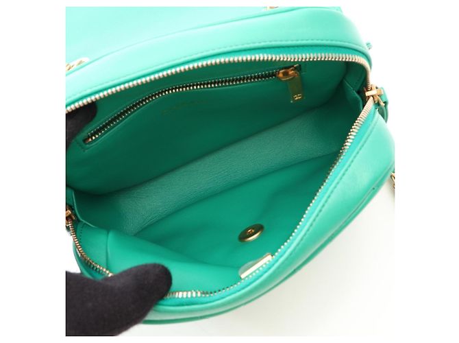 Zaino Chanel Matelassé Verde - vista 3