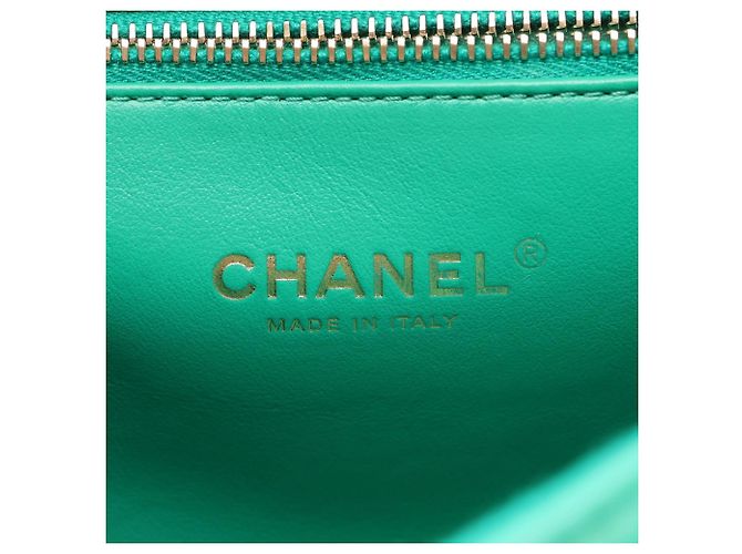 Zaino Chanel Matelassé Verde - vista 4