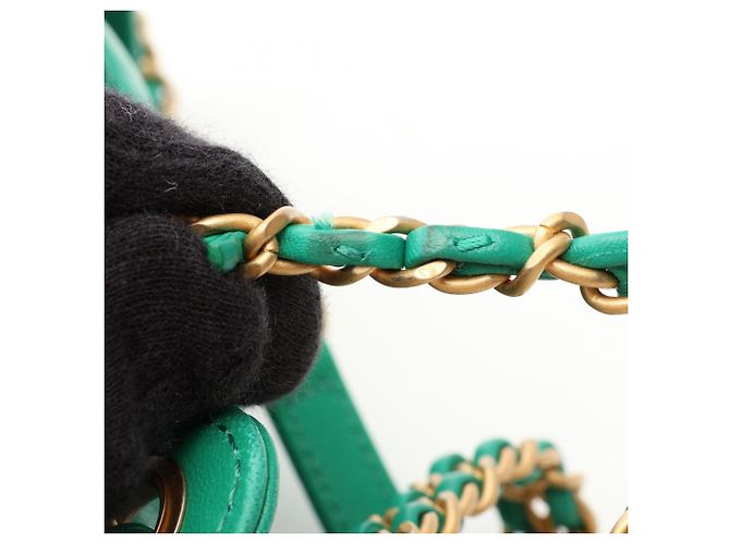 Zaino Chanel Matelassé Verde - vista 8
