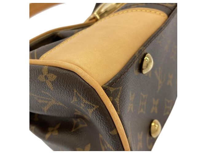 Borsa a spalla Louis Vuitton Monogram Beverly MM Marrone - vista 3