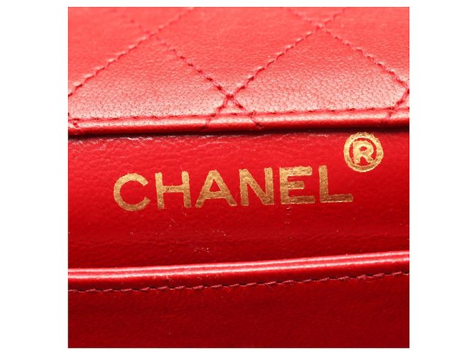 Borsa a Spalla Chanel Matelassé Bicolor Turnlock Rosso Blu navy - vista 4