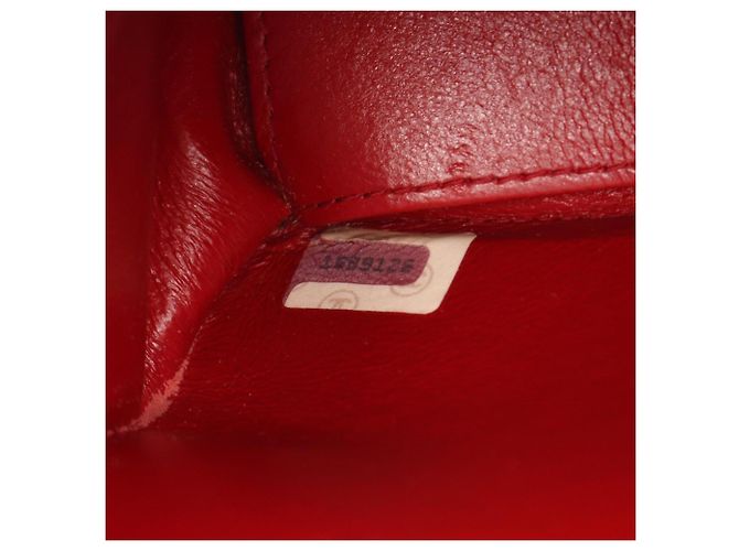 Borsa a Spalla Chanel Matelassé Bicolor Turnlock Rosso Blu navy - vista 5
