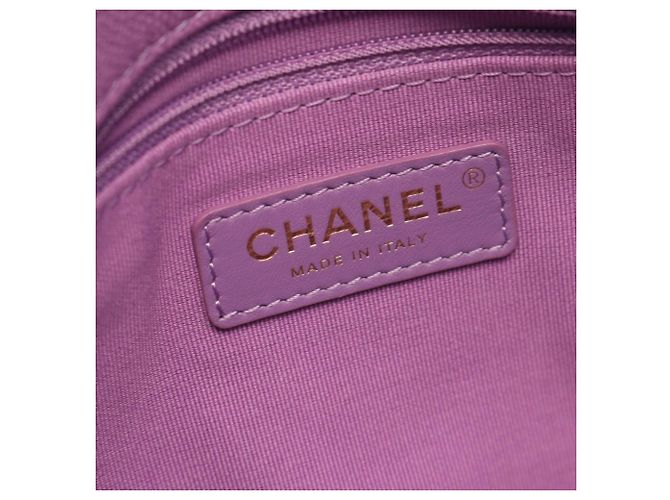 Borsa a tracolla Chanel Matelassé Small Flap viola Porpora - vista 4