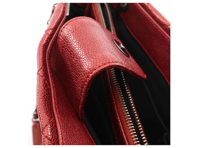 Borsa Tote Matelassé Chanel in Bordeaux Bordò - vista 10