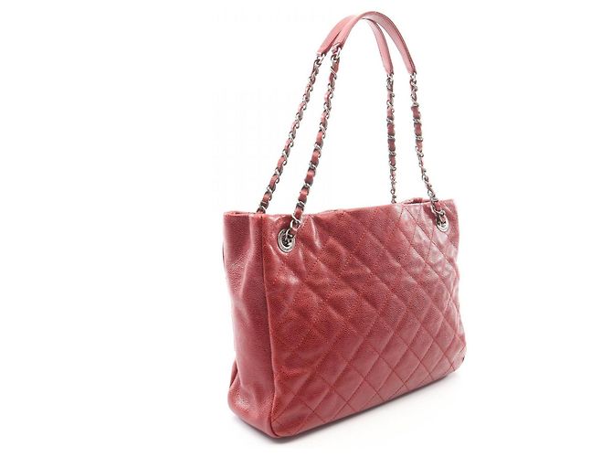Borsa Tote Matelassé Chanel in Bordeaux Bordò - vista 2
