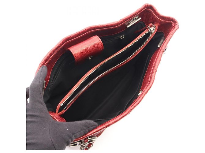 Borsa Tote Matelassé Chanel in Bordeaux Bordò - vista 3