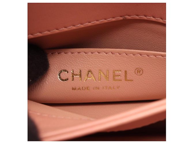 Borsa a mano Chanel Matelassé Leather Top Handle Rosa - vista 4
