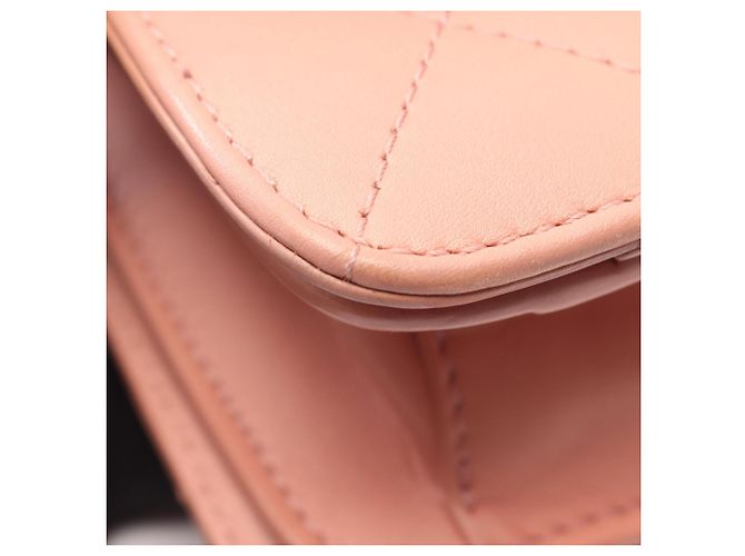 Borsa a mano Chanel Matelassé Leather Top Handle Rosa - vista 6