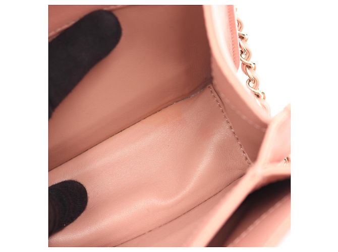 Borsa a mano Chanel Matelassé Leather Top Handle Rosa - vista 8
