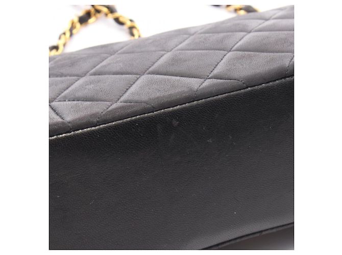 Borsa a Spalla Chanel Matelassé Diana Flap Nero - vista 12