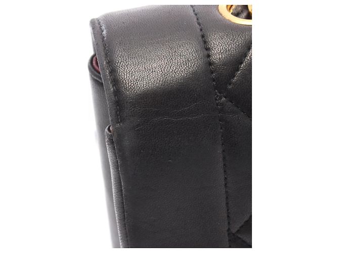 Borsa a Spalla Chanel Matelassé Diana Flap Nero - vista 14