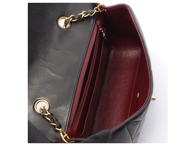 Borsa a Spalla Chanel Matelassé Diana Flap Nero - vista 3