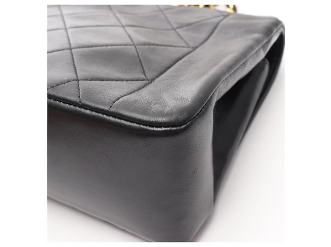 Borsa a Spalla Chanel Matelassé Diana Flap Nero - vista 10