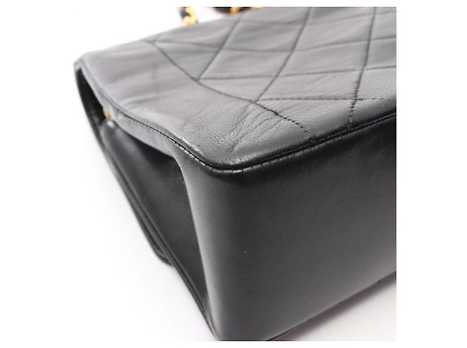 Borsa a Spalla Chanel Matelassé Diana Flap Nero - vista 11