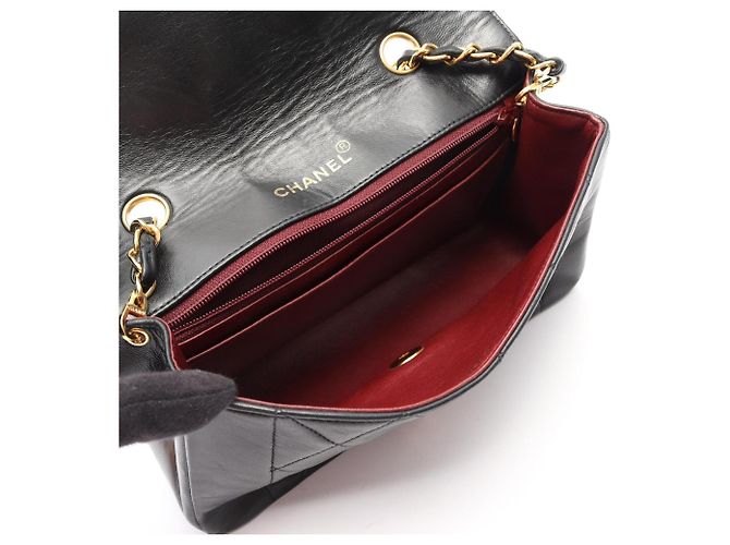 Borsa a Spalla Chanel Matelassé Diana Flap Nero - vista 3