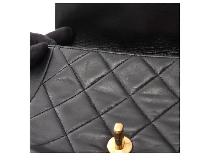 Borsa a Spalla Chanel Matelassé Diana Flap Nero - vista 7