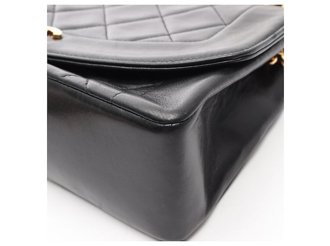 Borsa a Spalla Chanel Matelassé Diana Flap Nero - vista 9