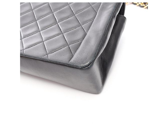 Borsa a Spalla Chanel Matelassé Diana Flap Nero - vista 12