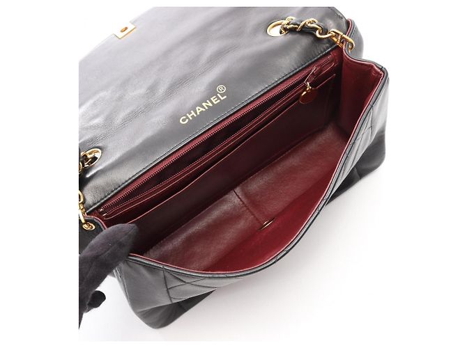 Borsa a Spalla Chanel Matelassé Diana Flap Nero - vista 3