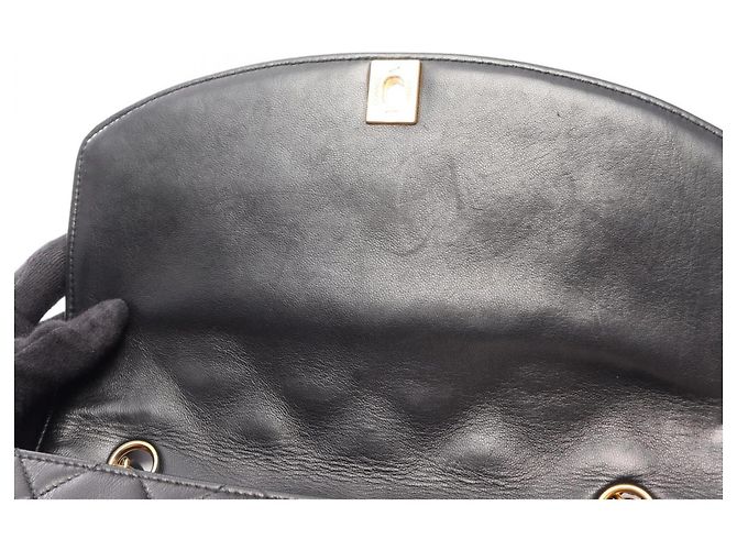 Borsa a Spalla Chanel Matelassé Diana Flap Nero - vista 8