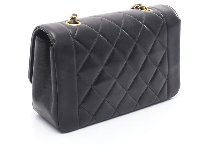 Borsa Chanel Matelassé Diana Flap Nero - vista 2