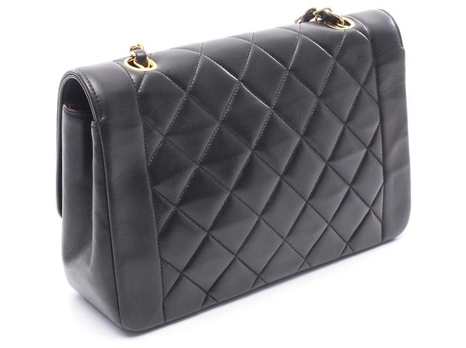 Borsa a Spalla Chanel Matelassé Diana Flap Nero - vista 2