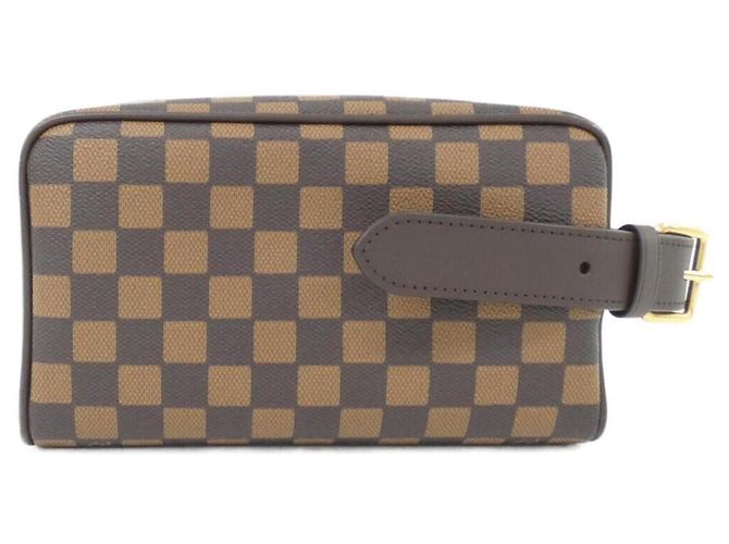 Louis Vuitton Damier Friendship Dopp Kit N40800 Borsa a mano Damier ebene - vista 2