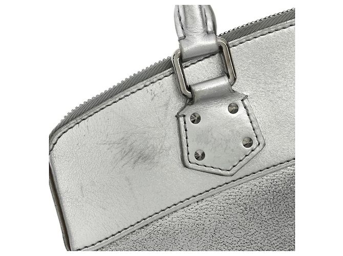 Borsa Louis Vuitton Suhali Lockit PM Argento - vista 5