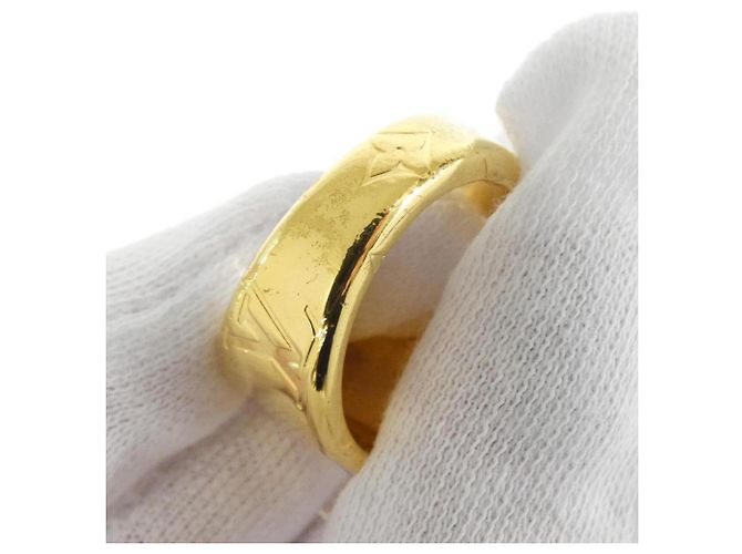 Anello sigillo Louis Vuitton in oro D'oro - vista 4