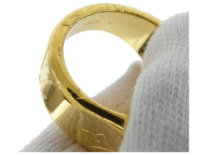 Anello sigillo Louis Vuitton in oro D'oro - vista 5