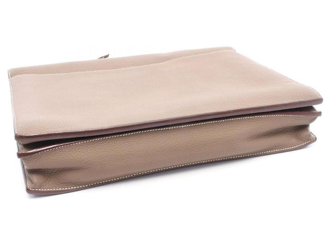 Hermès Hermes Sac à Dépêches 38 Business Bag Marrone - vista 11
