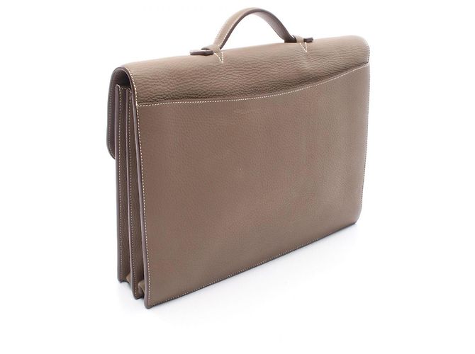 Hermès Hermes Sac à Dépêches 38 Business Bag Marrone - vista 2