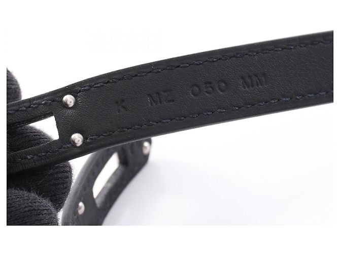 Hermès Pulsera Hermes Kelly Double Tour Negro Plata - vista 5