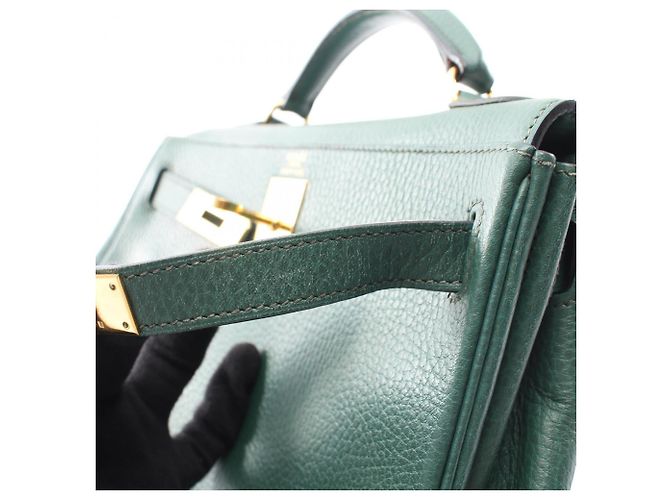 Hermès Zaino/Borsa Hermes Kelly Ad GM Verde - vista 11