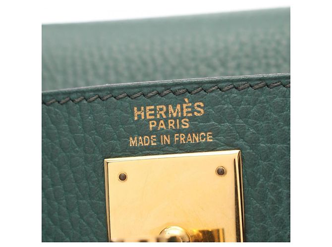Hermès Zaino/Borsa Hermes Kelly Ad GM Verde - vista 4