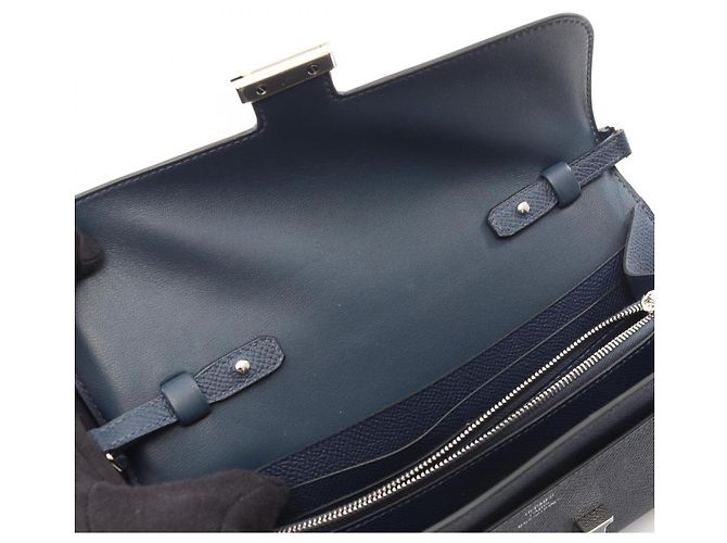 Hermès Hermes Constance Long To Go Schultertasche Marineblau - Ansicht 6