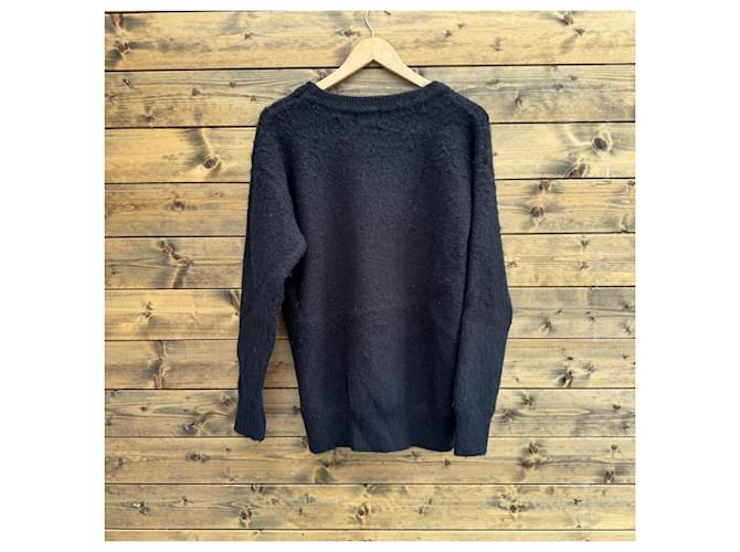 Saint Laurent Mohair-Mix Pullover Schwarz - Ansicht 2