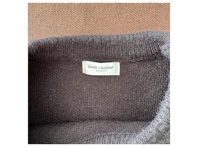 Saint Laurent Mohair-Mix Pullover Schwarz - Ansicht 3