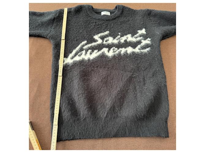 Saint Laurent Mohair-Mix Pullover Schwarz - Ansicht 5