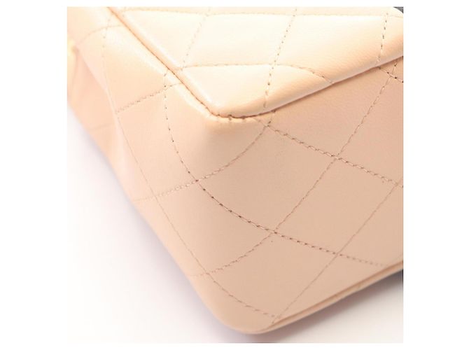 Bolso de hombro Chanel Mini Matelassé Bicolor Negro Rosa - vista 7