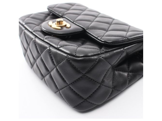 Borsa a Spalla Chanel Mini Matelassé Nero - vista 10