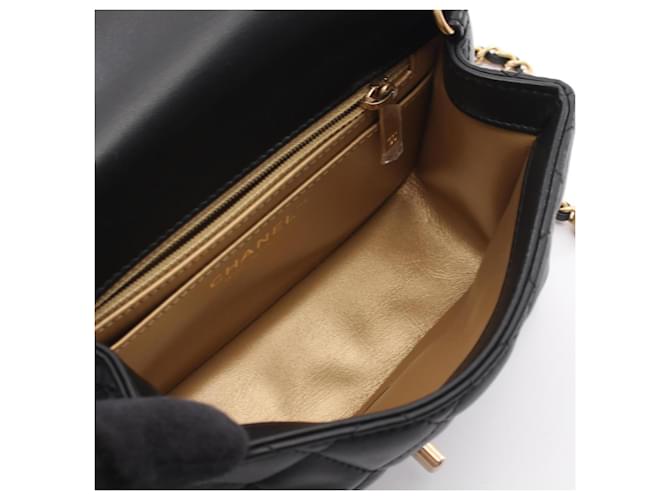 Borsa a Spalla Chanel Mini Matelassé Nero - vista 3