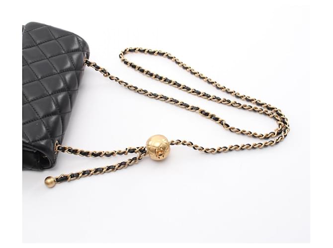 Borsa a Spalla Chanel Mini Matelassé Nero - vista 6