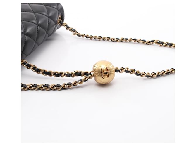 Borsa a Spalla Chanel Mini Matelassé Nero - vista 7
