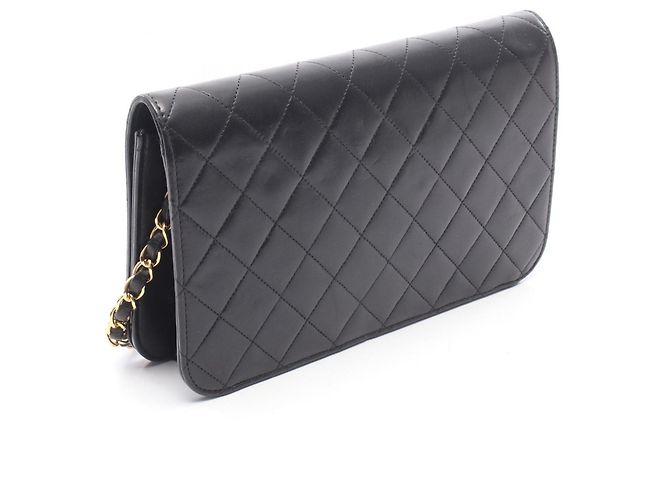 Chanel Matelassé Full Flap Schultertasche Schwarz - Ansicht 2